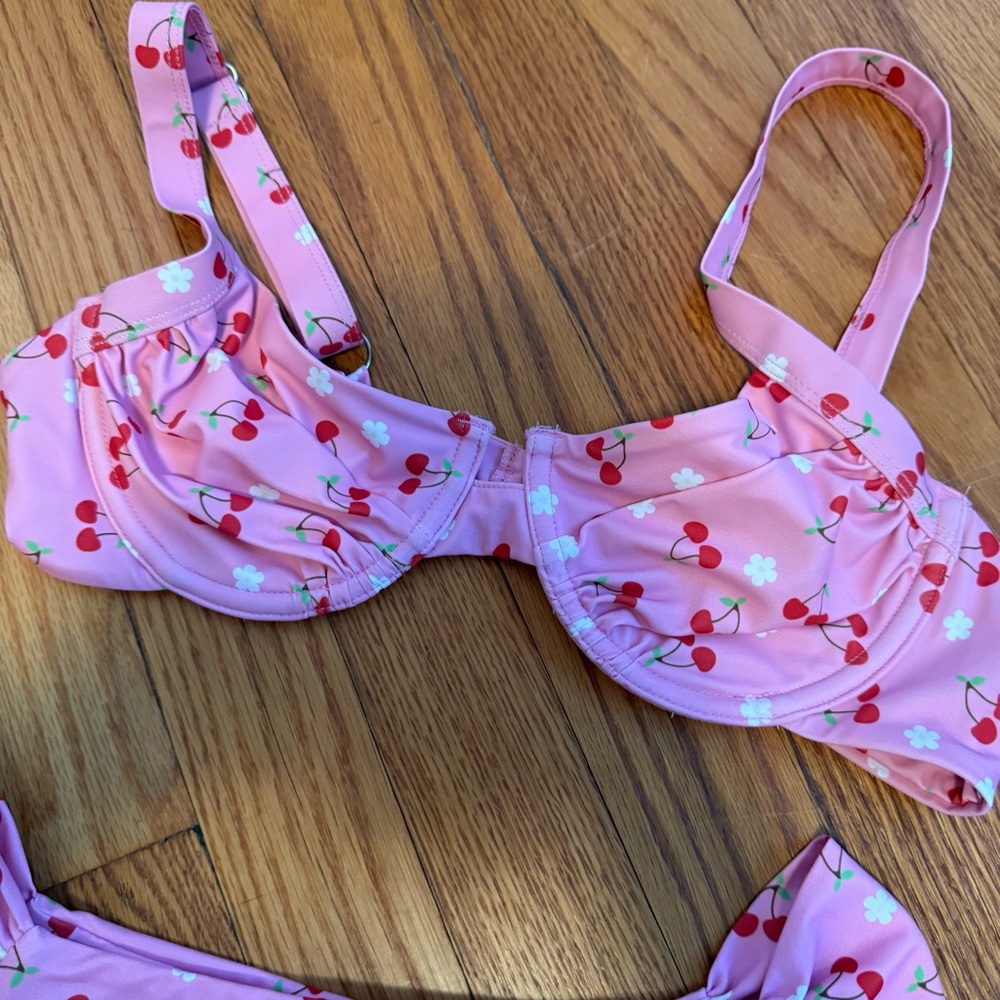 Tigermist Pink Cherry Print Bikini Set - Picture 6 of 6